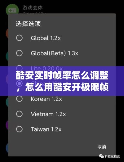 酷安實時幀率怎么調整，怎么用酷安開極限幀率 